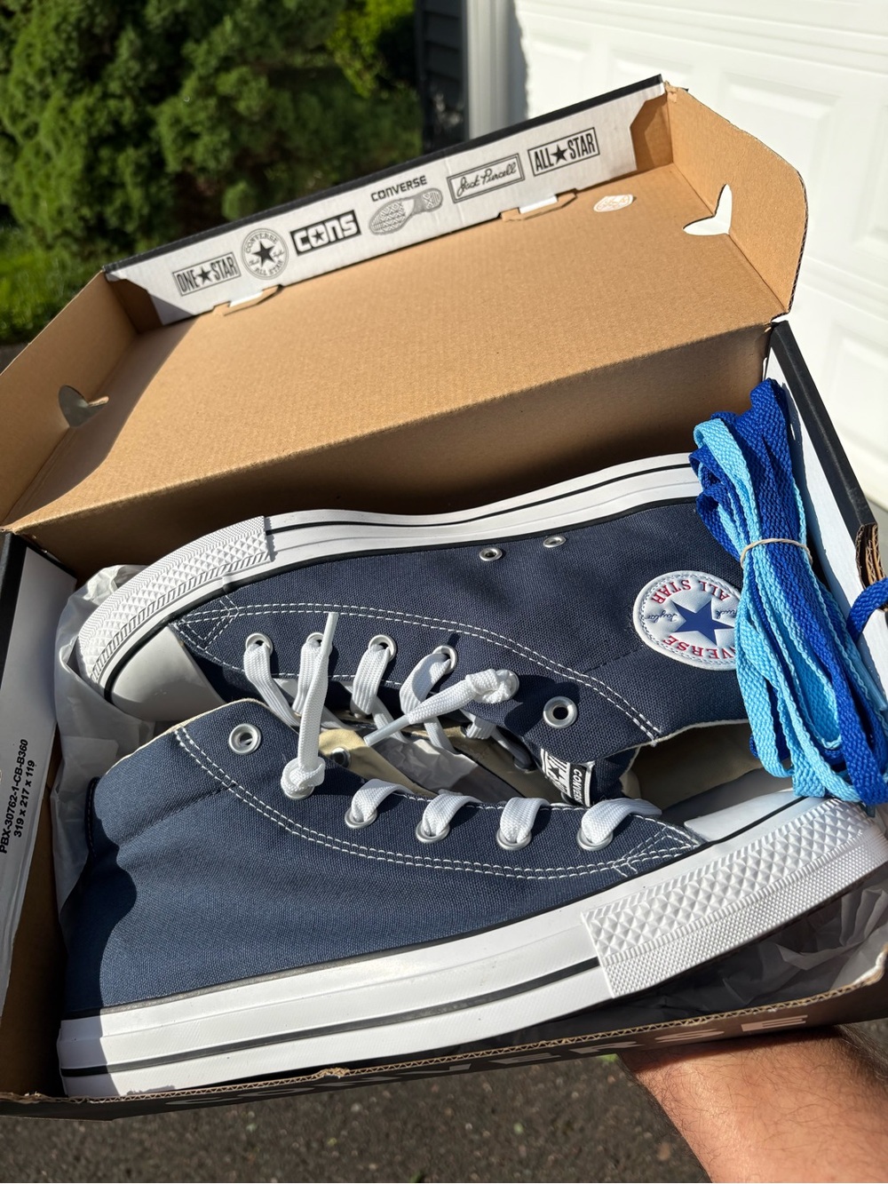 Converse Chuck Taylor All Star High Top Sneakers - Navy, Mens Size 10